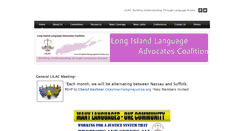 Desktop Screenshot of longislandlanguageadvocates.org