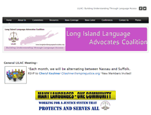 Tablet Screenshot of longislandlanguageadvocates.org